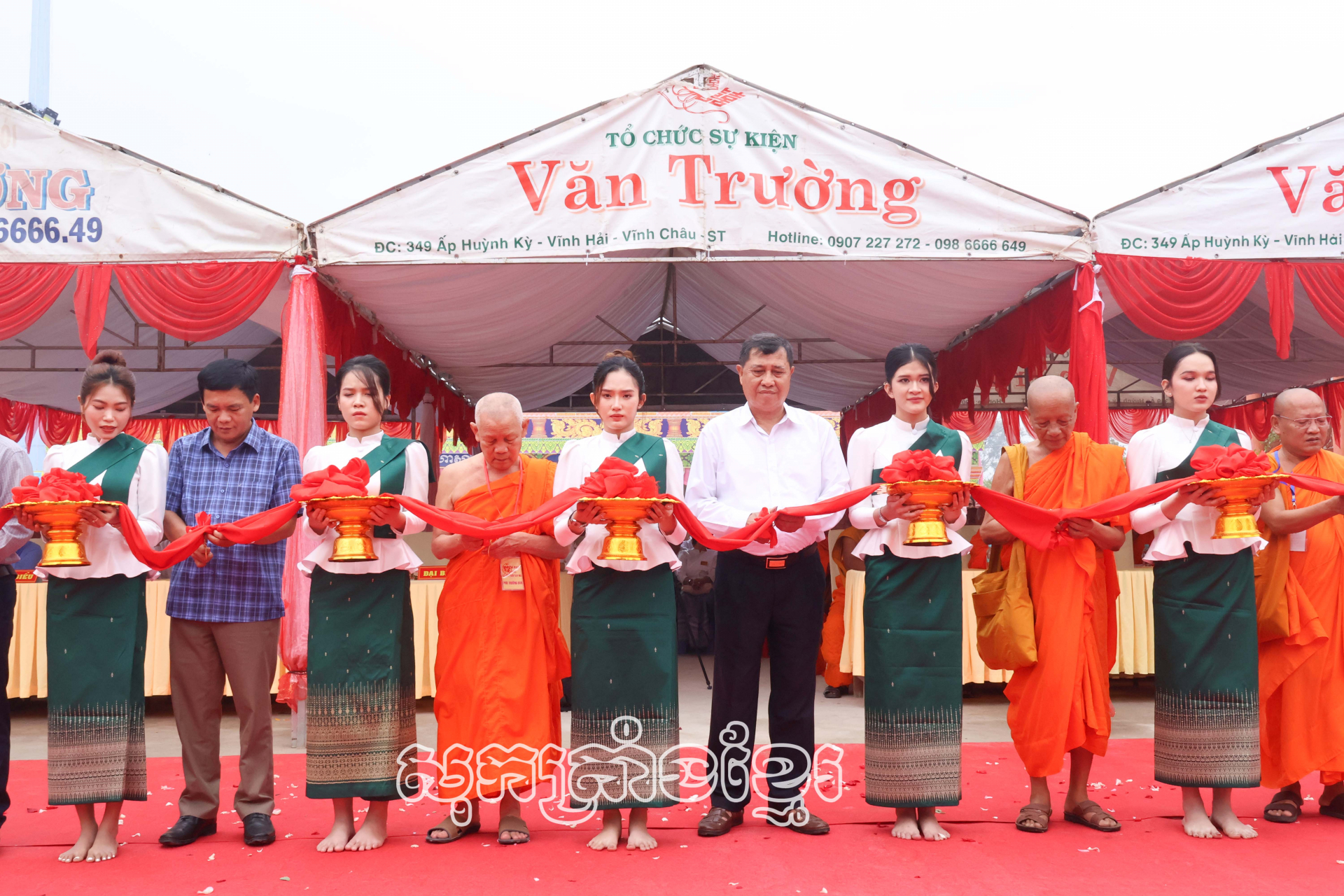 សម្ពាធឆ្លងព្រះវិហារវត្តអម្ពវ័នស្វាយកោង សង្កាត់ទី២ ទីរួមខេត្តវិញចូវ