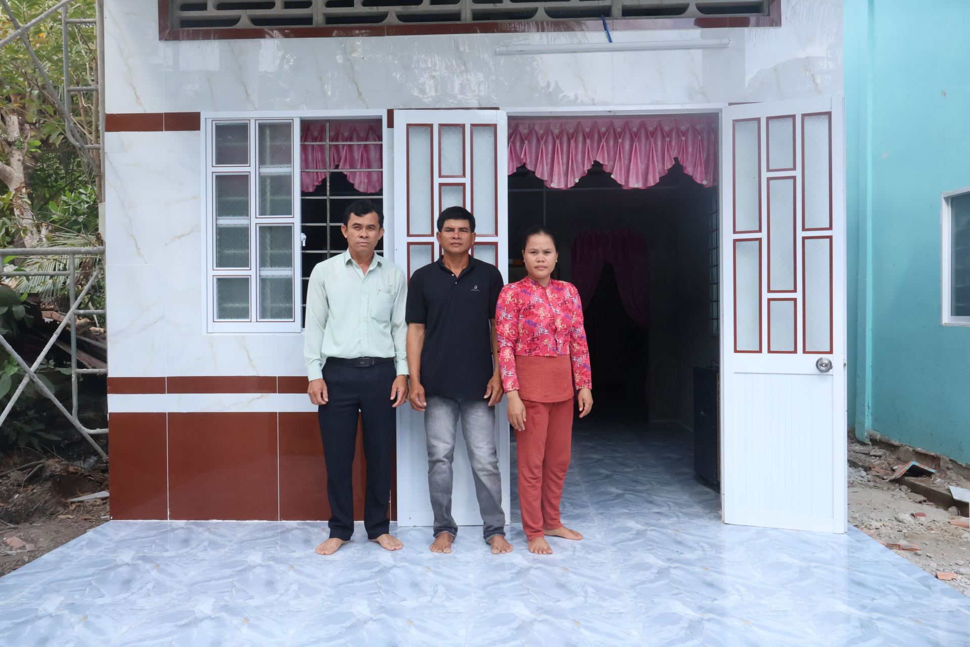 ភាពរីករាយមានទីលំនៅ ការងារបង្កបង្កើនផលពីកម្មវិធីបំបាត់ផ្ទះបណ្តោះអាសន្ន ផ្ទះទ្រុឌទ្រោម